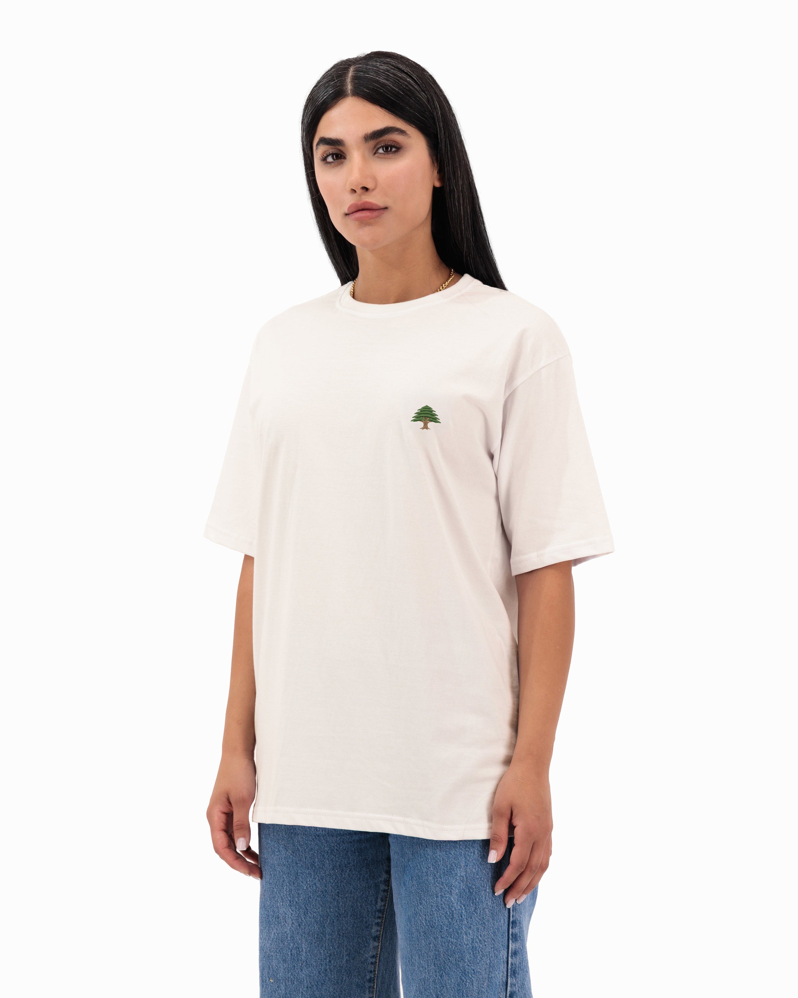 Rooted in Peace off-white oversized T-shirt