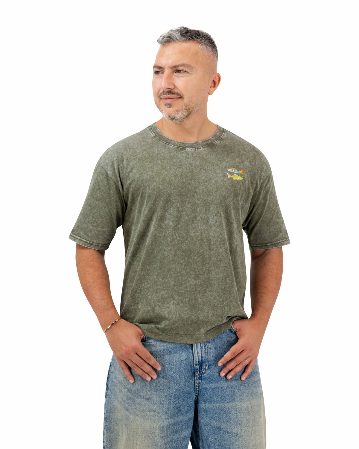 Two Rivers Green Oversized T-shirt