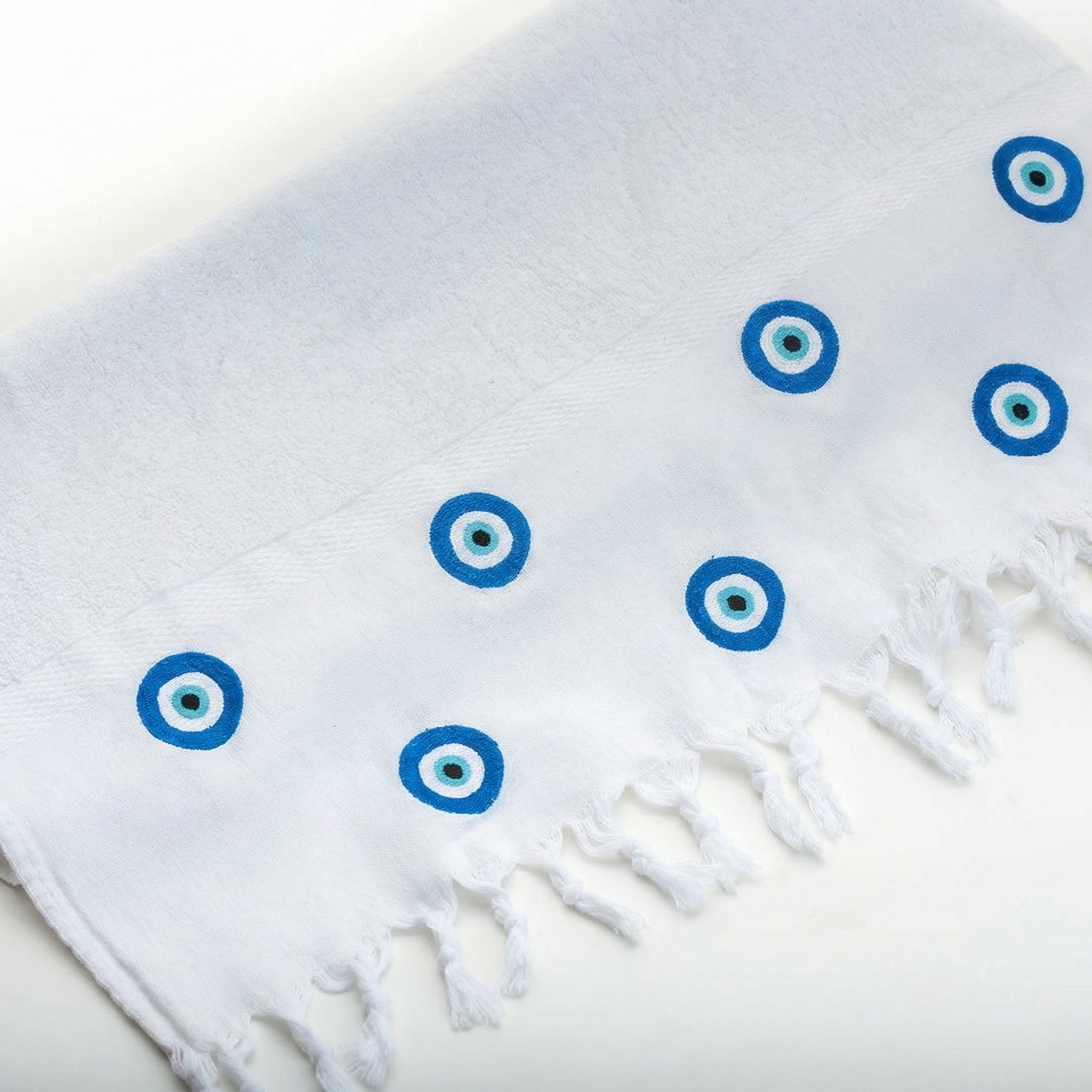 Bora Beach Towel with Greek Eye Design
