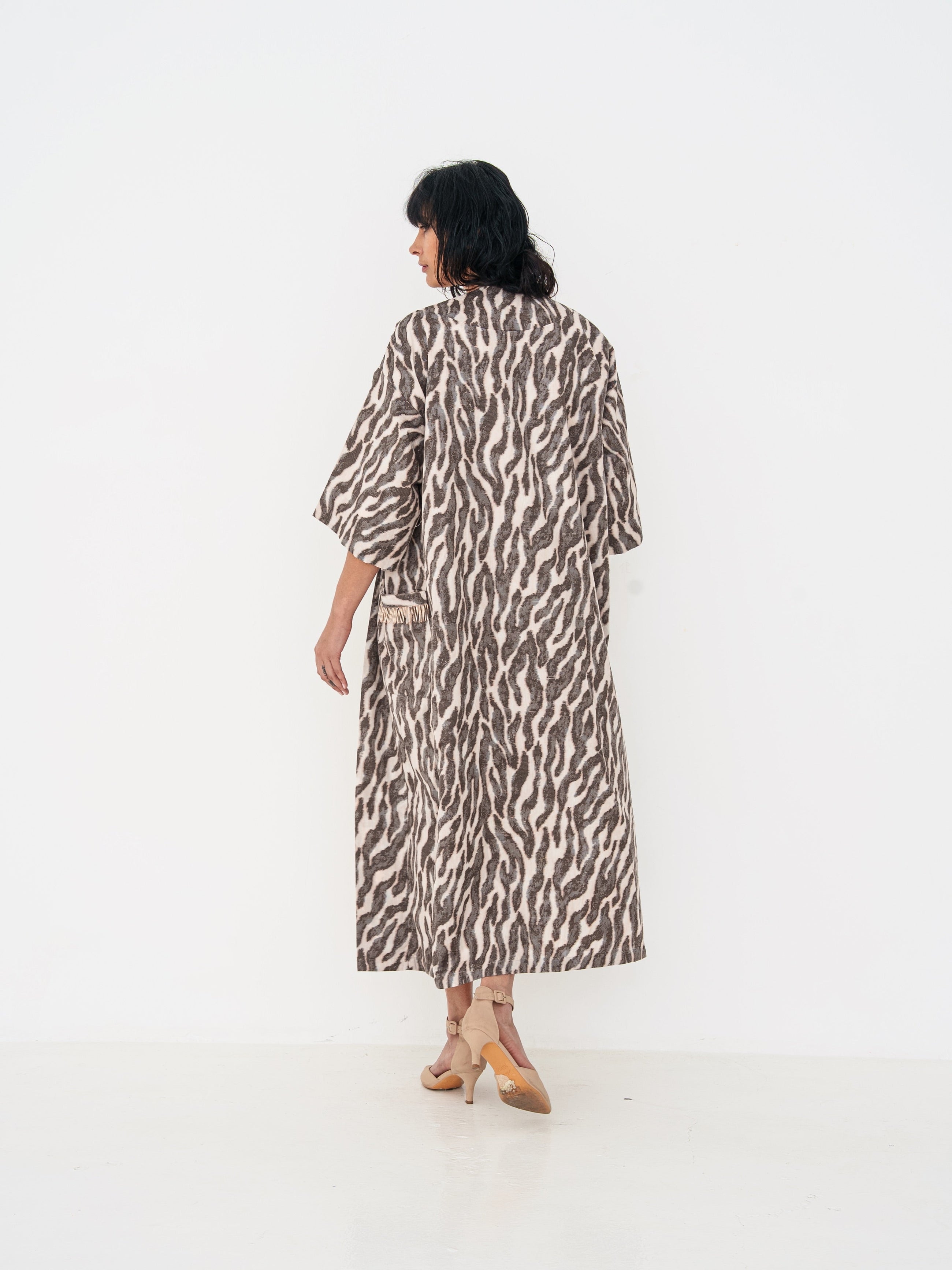 Abaya in Animal Print