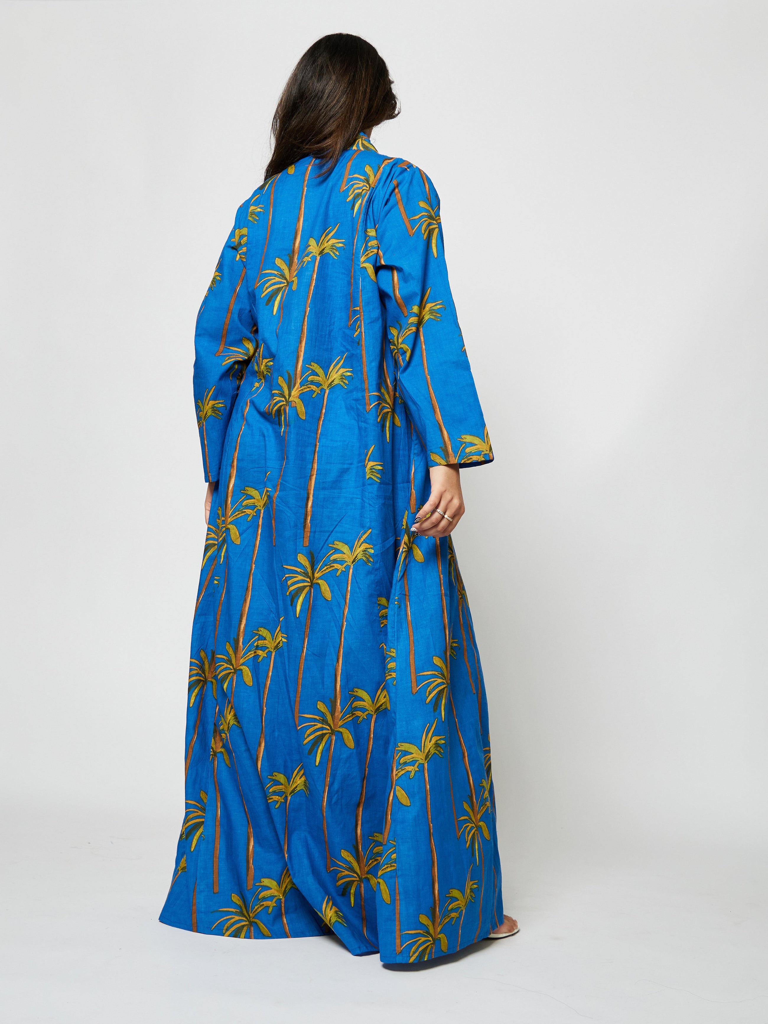 Palm Tree Long Dress