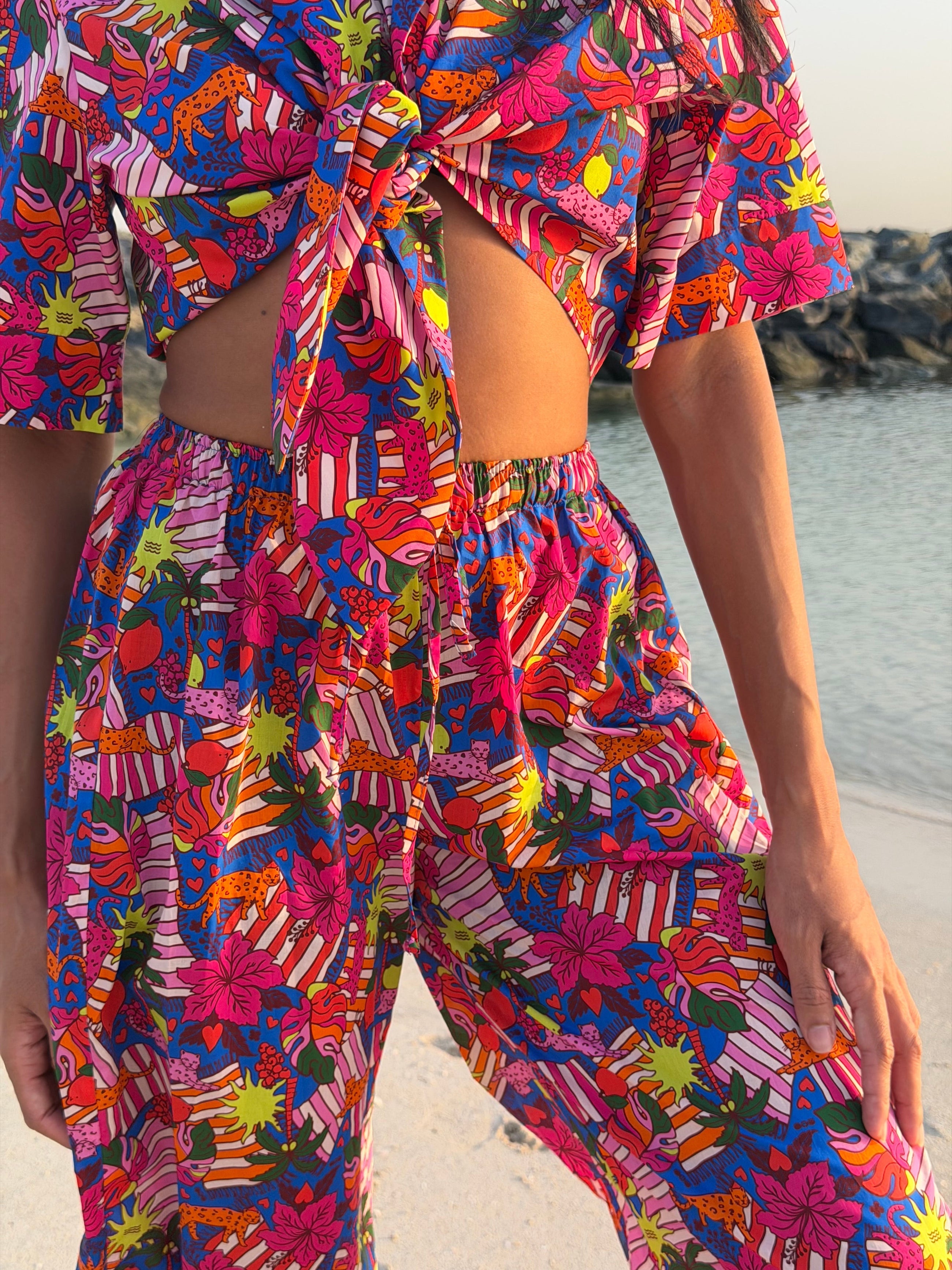 EOS Summer Jungle Wide Leg Pants -