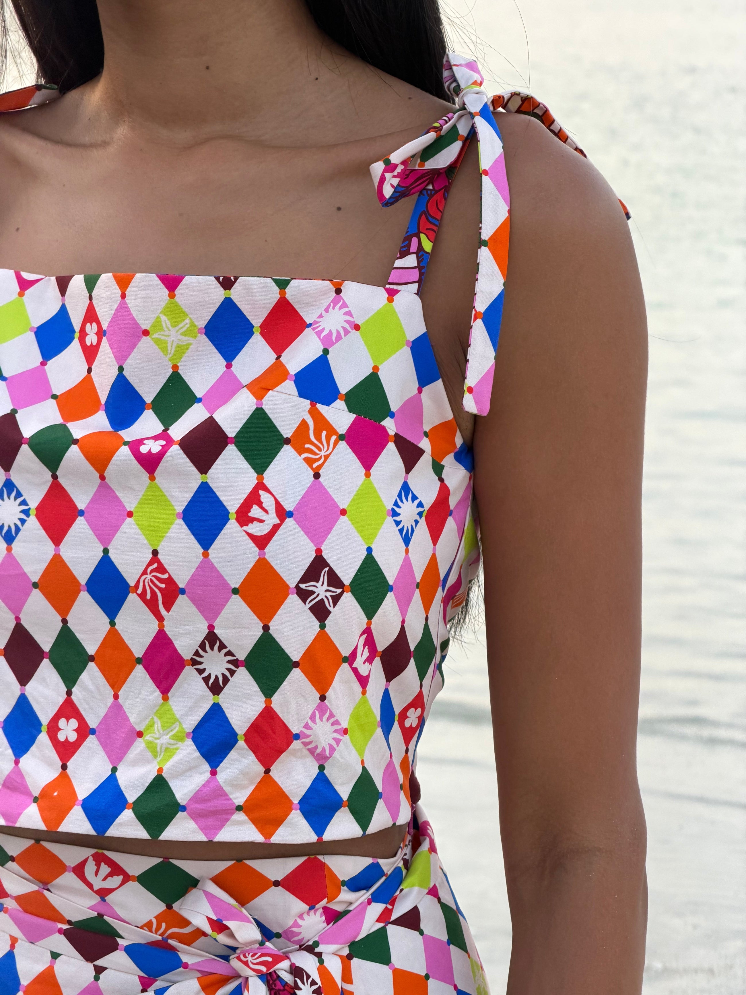 EOS Reversible String Top – Summer Jungle & Soft Diamond -