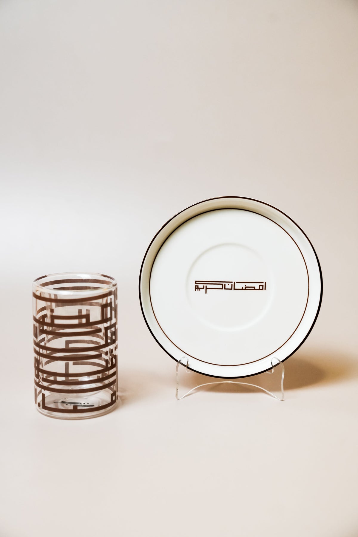 Close-up details of the Ramadan Tea Set by Doric Home