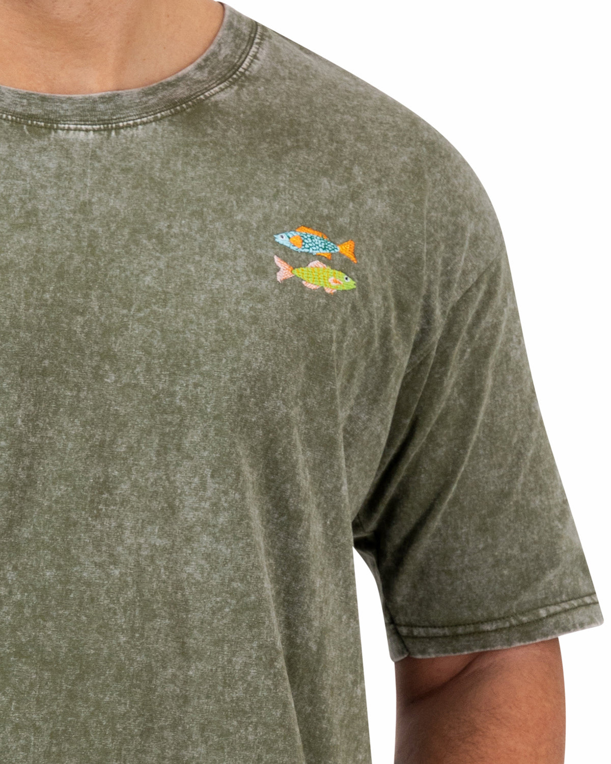 Two Rivers Green Oversized T-shirt