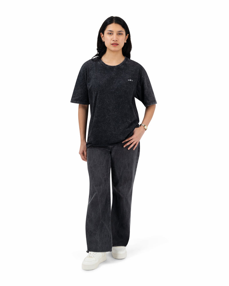 10 Fils Black Oversized T-shirt