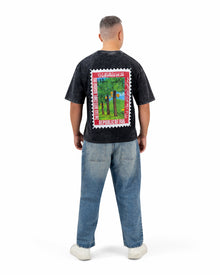 10 Fils Black Oversized T-shirt