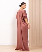 Back detail of the Rosewood Kaftan by Kras the Label