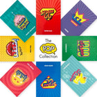 Arabic-themed set of 8 greeting cards with bold typography, playful colours, and cultural motifs.