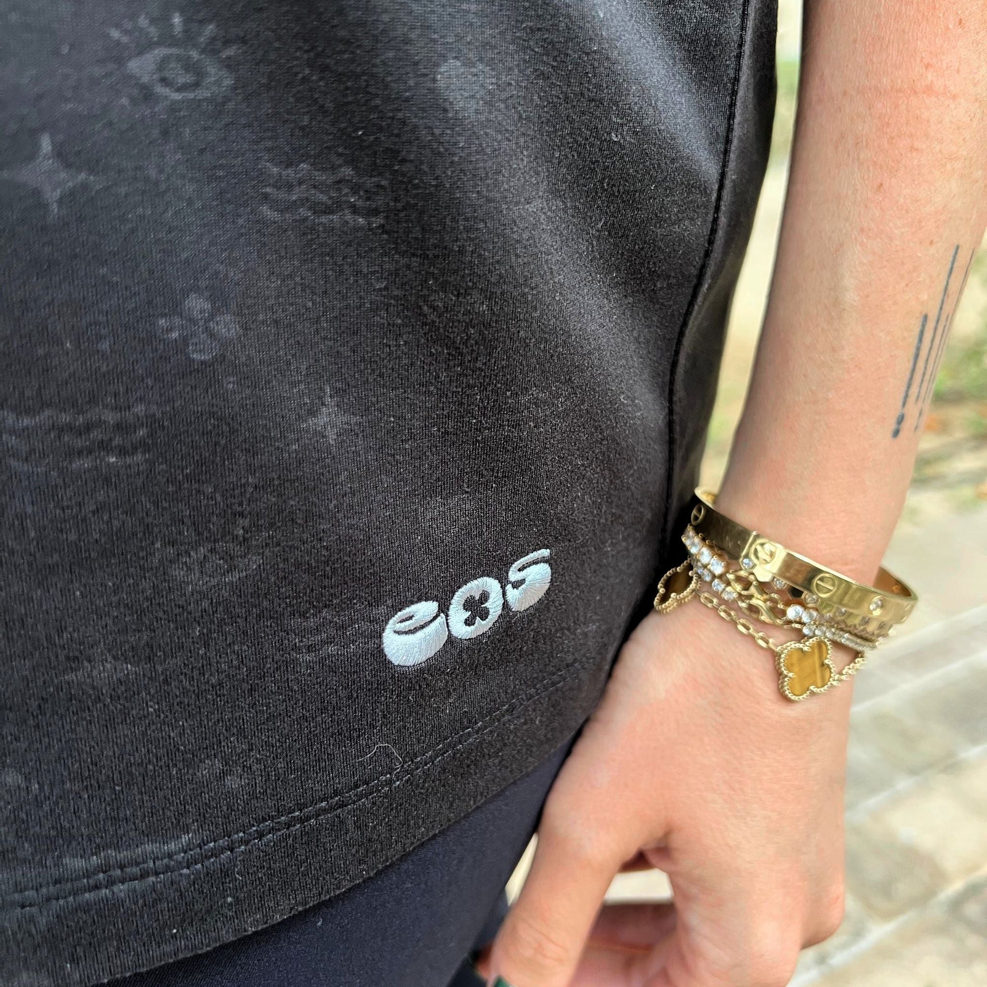 Embossed Oversized Tee - 