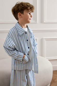 Kai Shacket in Sea Stripes Print