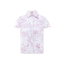 Organic cotton pink toile pyjamas - Cap Sleeve top by Love Letters x
