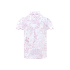 Organic cotton pink toile pyjamas , Cap Sleeve top back view by Love Letters x