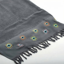 Bora Beach Towel with Lashes Design Embroidery