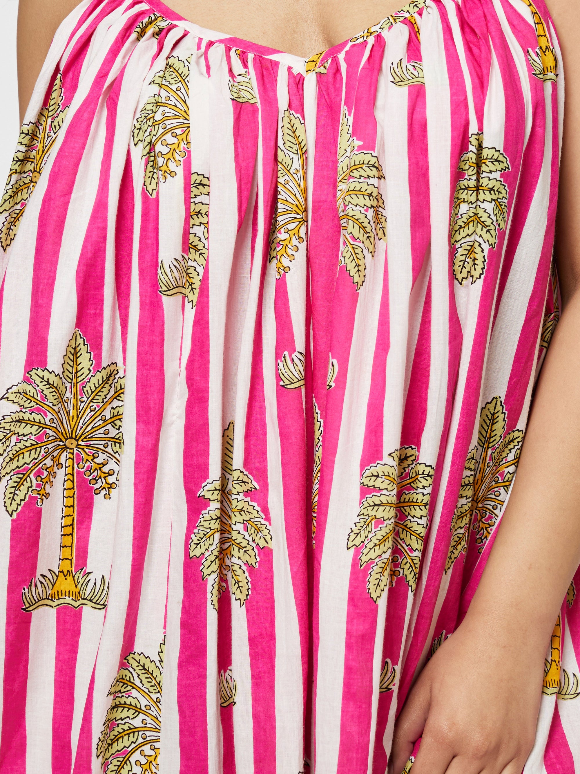 Close-up detail shot of the Velora Maxi Dress by Kyshmysh 