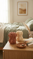 Large Wave Stripe Candle