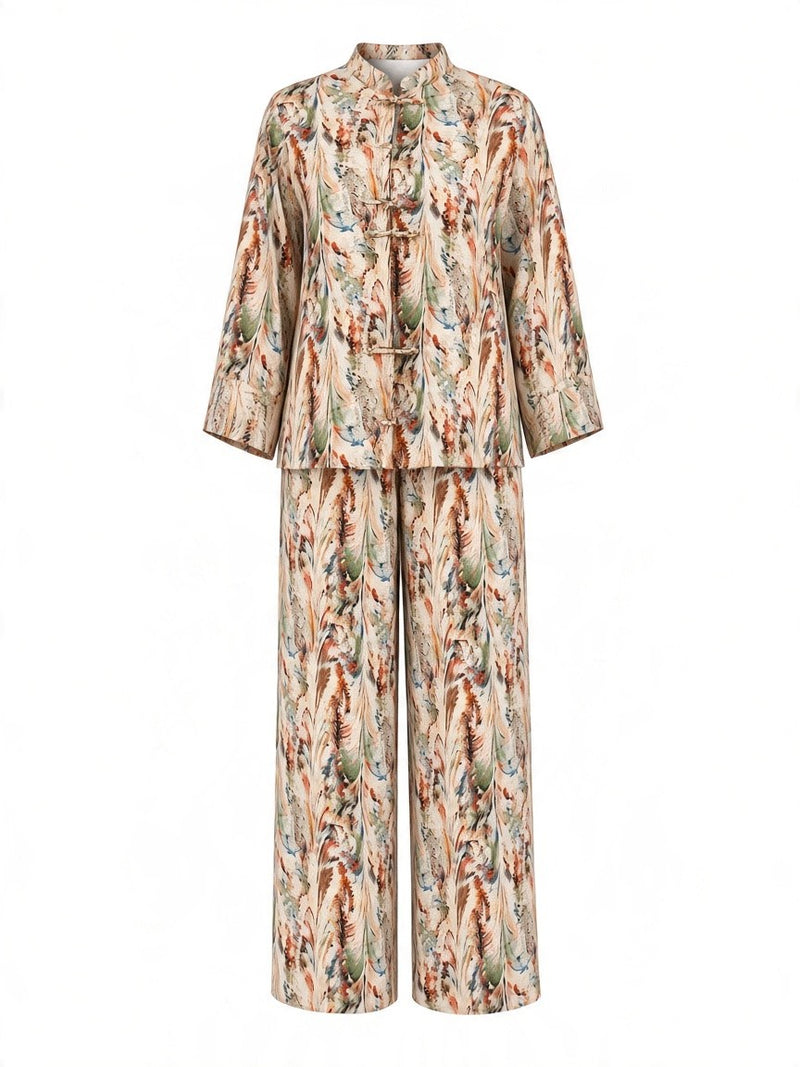 Ghost mannequin of the L’Artiste Two-Piece Set by Veluna Atelier