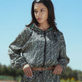 Bloom Reversible Cropped Hoodie Jacket - 