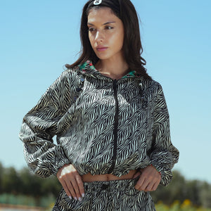 Black Zebra Bloom print