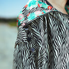 Bloom Reversible Cropped Hoodie Jacket - 