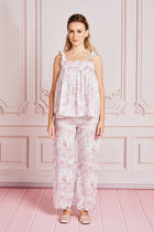 Pink Toile Babydoll Long Pyjama