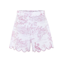 Organic cotton pink toile shorts by Love Letters x