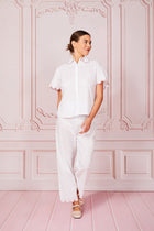 White Jaipur  Capsleeve PJ Pant
