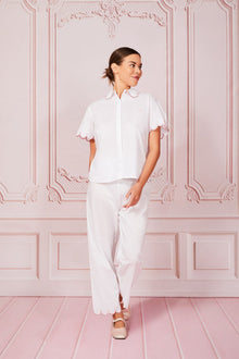 White Jaipur  Capsleeve PJ Pant