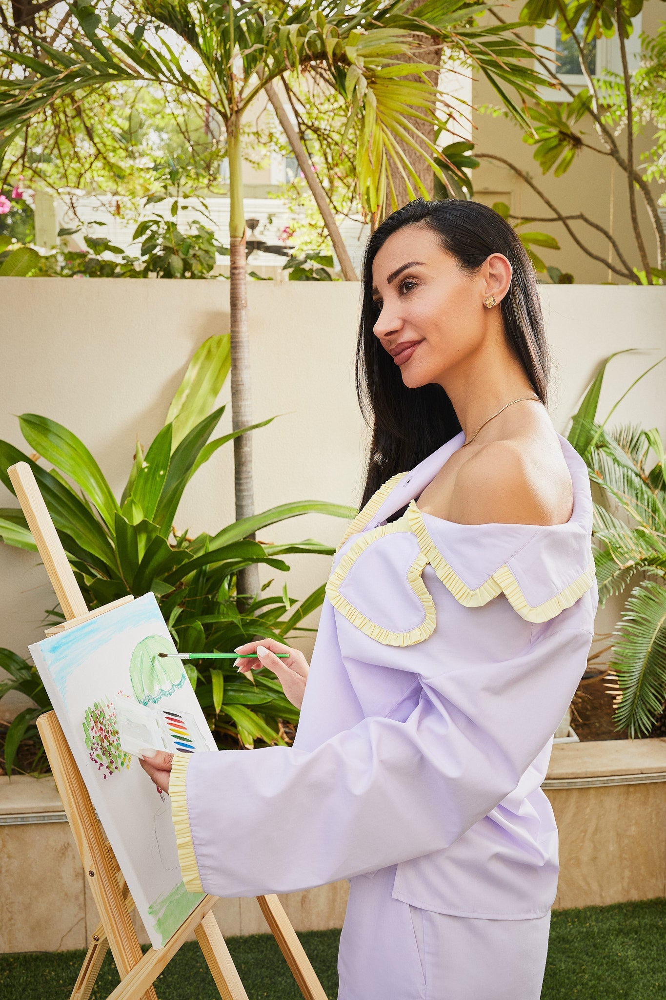 Dolce Violetta organic cotton pyjama set by Love Letters x