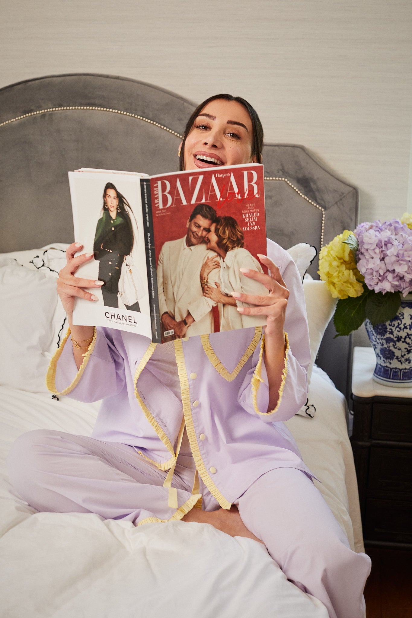 Dolce Violetta organic cotton pyjama set by Love Letters x