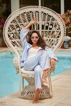 Dolce Azzurro organic cotton pyjama set by Love Letters x