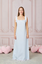 Dolce Gingham Azzurro Sleep Dress