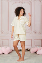 Model wearing the Dolce Limone Short Pyjama by Love Letters x