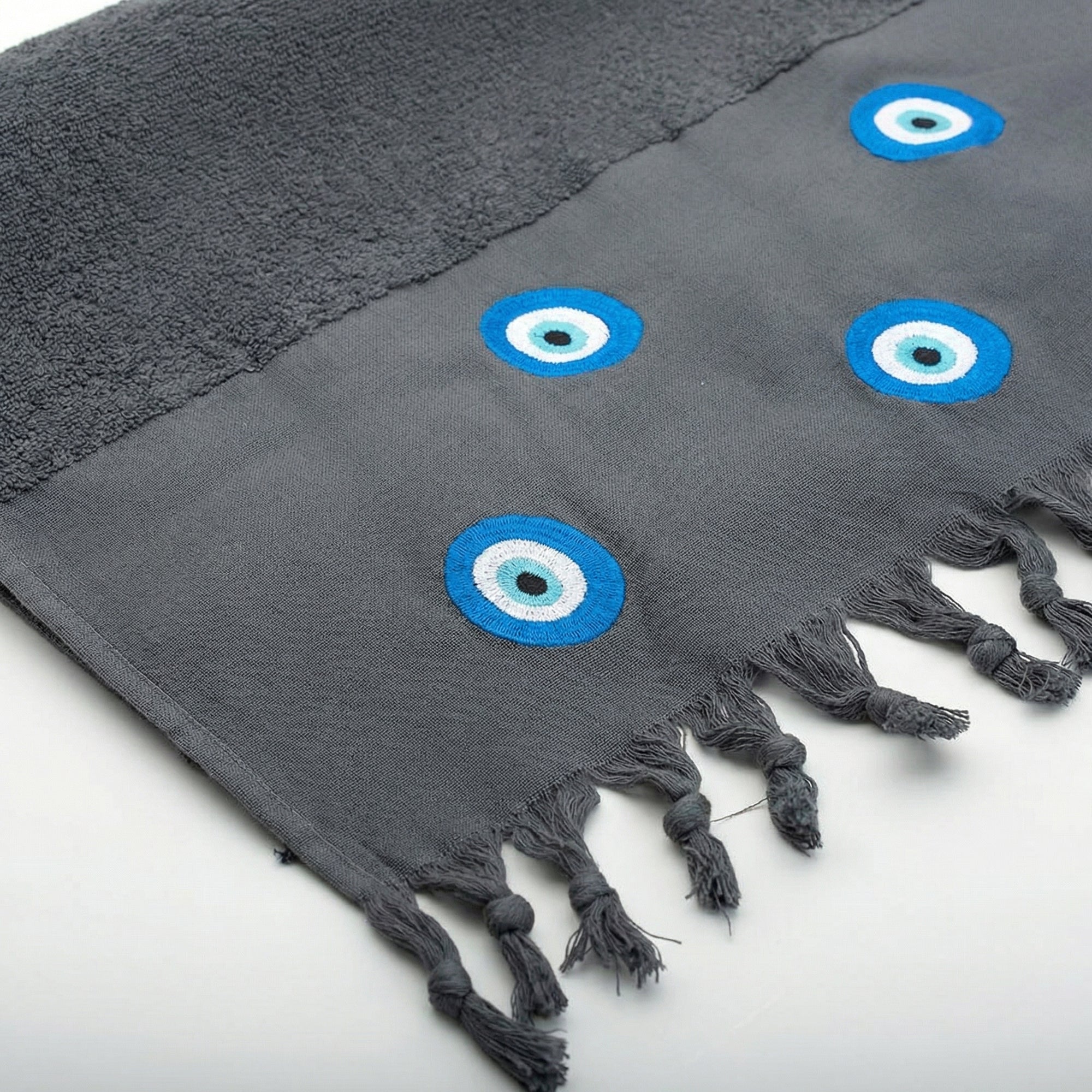Bora Beach Towel with Greek Eye Design