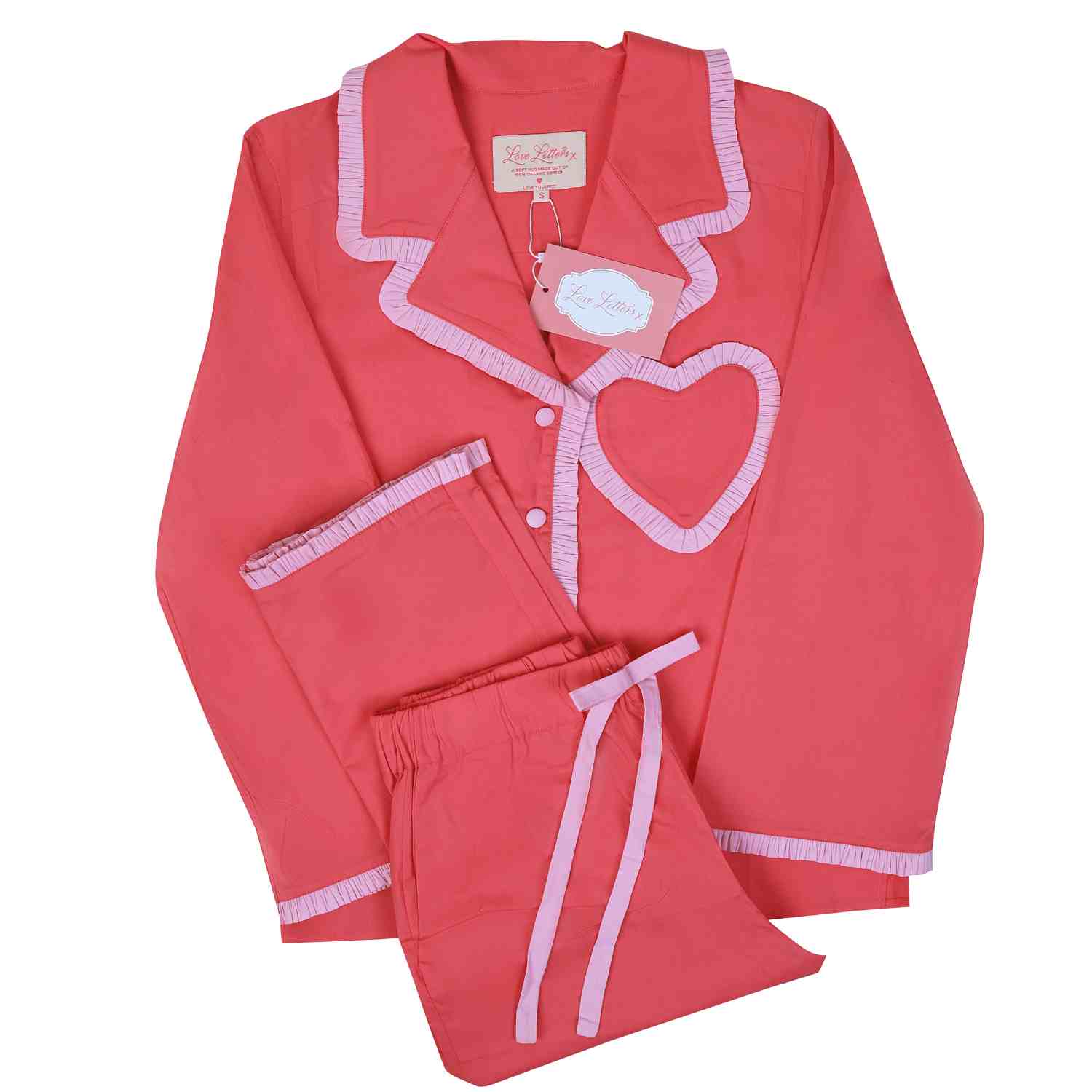 Dolce Rosa organic cotton pyjama set by Love Letters x