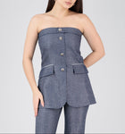 Midnight on Fifth Strapless Vest