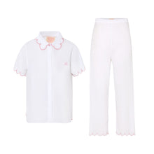 White Jaipur  Capsleeve PJ Pant