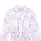 Exclusive Love Letters x Pink Jaipur Toile print on organic cotton robe