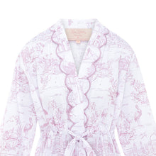 Exclusive Love Letters x Pink Jaipur Toile print on organic cotton robe