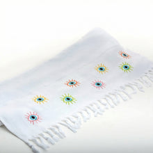 Bora Beach Towel with Lashes Design Embroidery