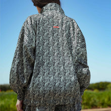 Long Oversized Zebra Jacket - 
