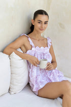 pink toile babydoll sleepwear set by love letters x