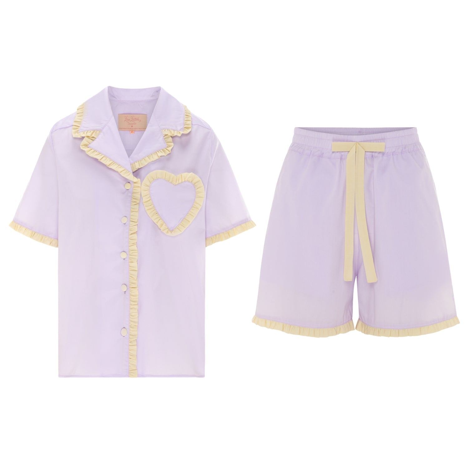 Top and Shorts of the Dolce Violetta Short Pyjama 