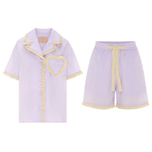 Top and Shorts of the Dolce Violetta Short Pyjama 
