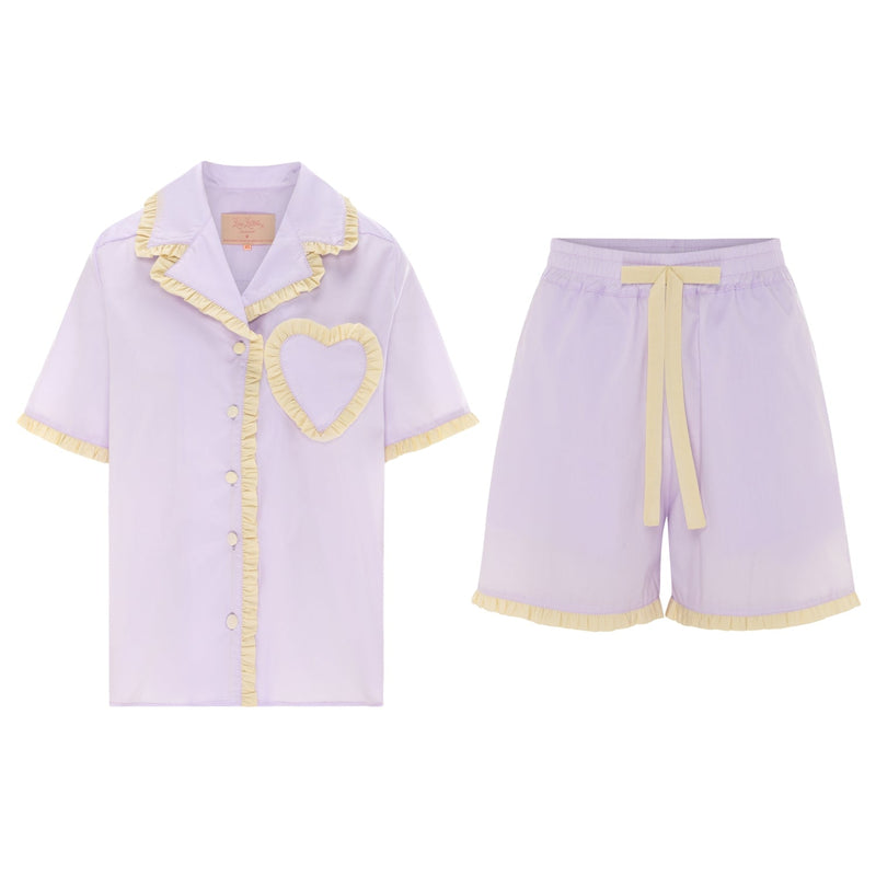 Top and Shorts of the Dolce Violetta Short Pyjama 