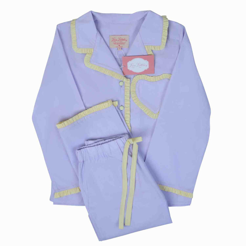 Dolce Violetta organic cotton pyjama set by Love Letters x