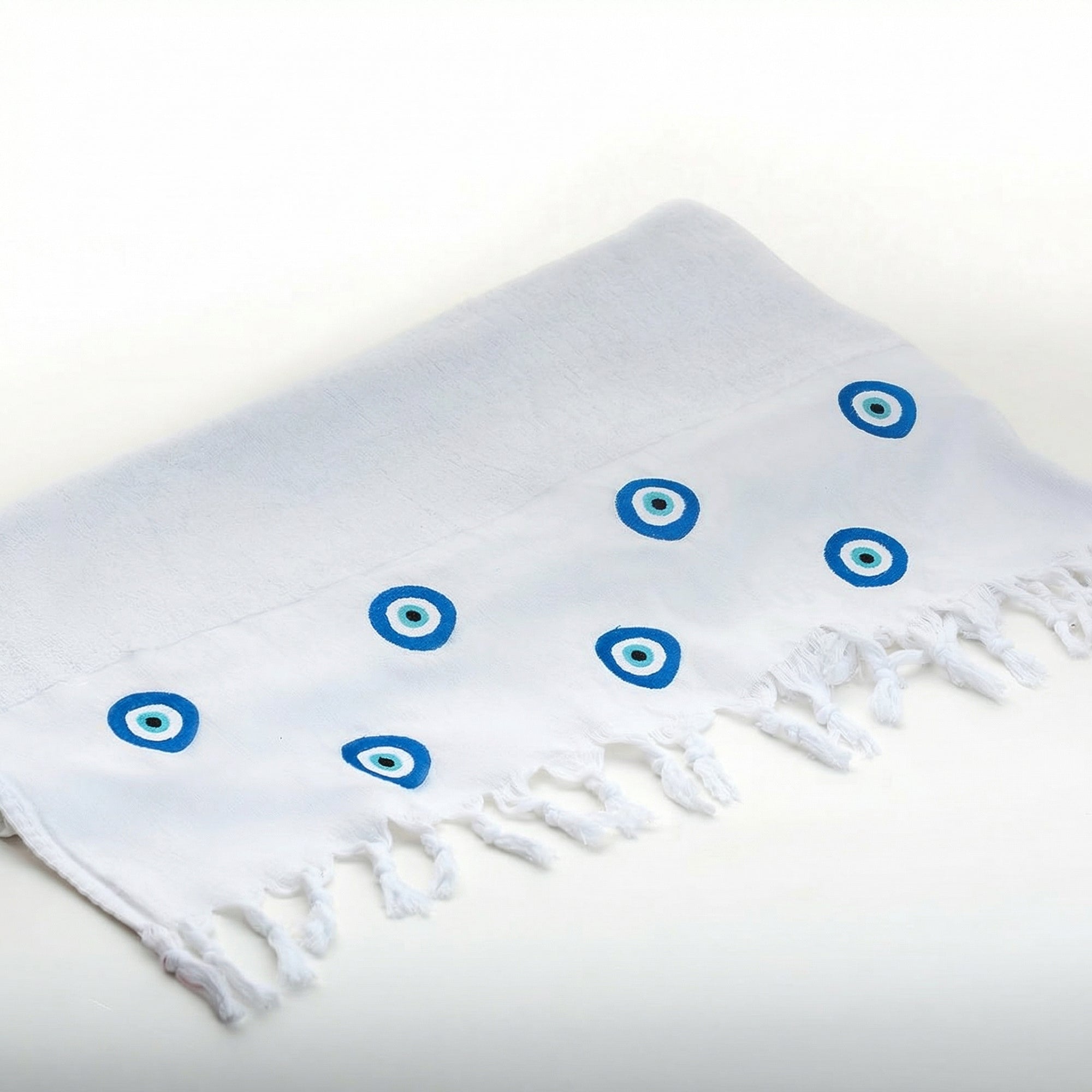 Bora Beach Towel with Greek Eye Design
