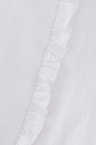 Close-up of the Hazar Azhari Cascading Ruffle Two Piece Set showing the side ruffle detailing.