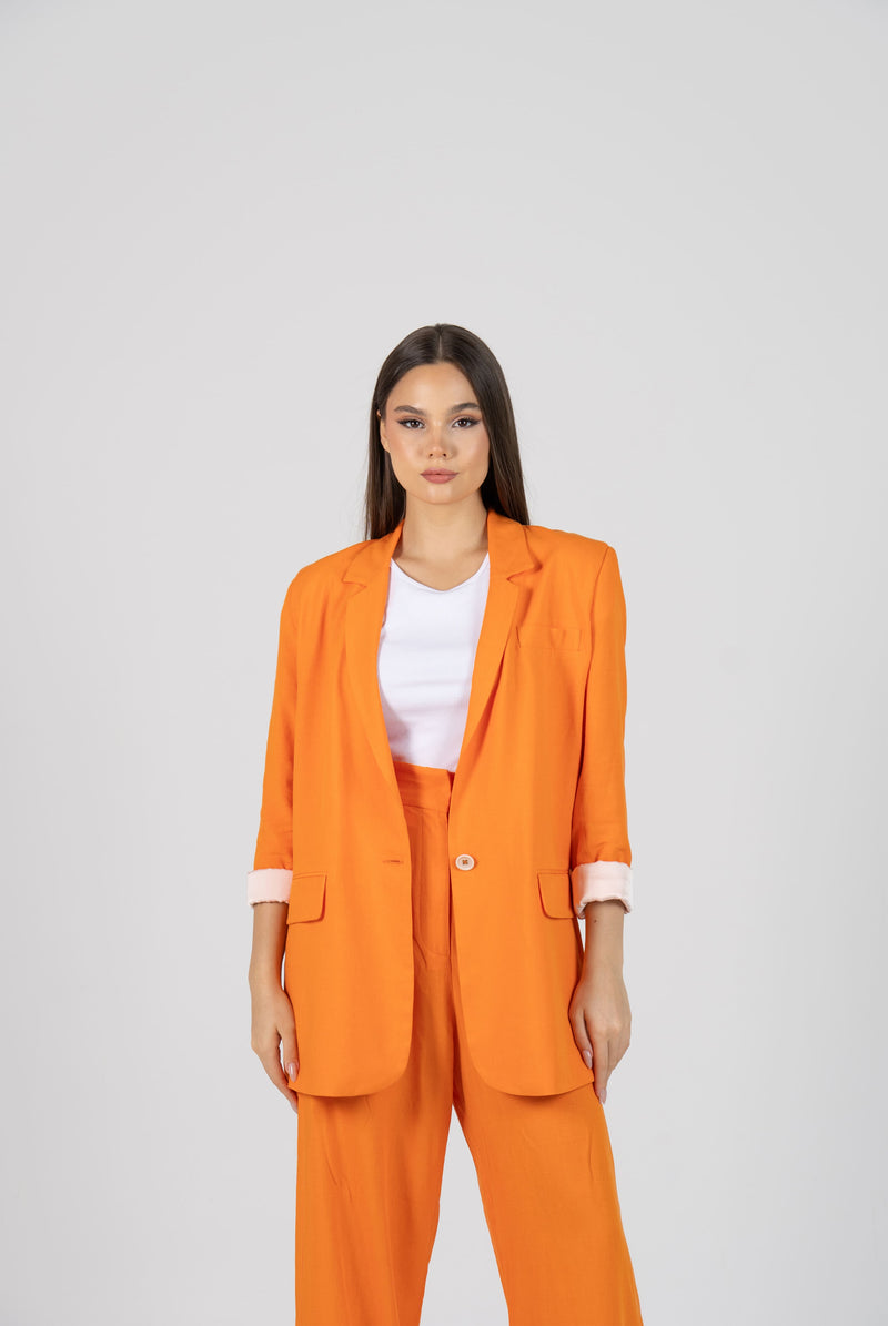 Tangerine Glow Blazer
