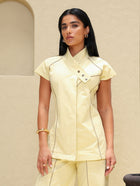 Close-up detail of the Sunveil Co-Ord Short-Sleeve Edition by Ragimora